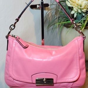 Coach Kristen Pink Leather Shoulder Bag